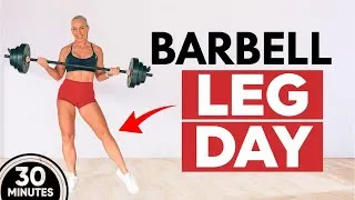 Thumbnail: 30 Min Barbell Leg Workout to Build Lean Muscle