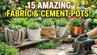 Thumbnail: Don't Throw Away Old Towels! Make These 15 Beautiful Cement Pots