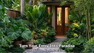 Thumbnail: How to Make a Tiny Entryway Garden Feel Like a Hidden Tropical Jungle