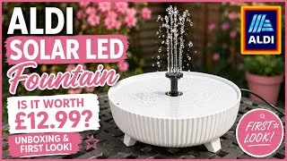 Thumbnail: Aldi LED Solar Fountain – Is It Worth £12.99? Unboxing & First Look ⭐