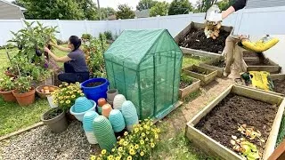 Thumbnail: Prepping Garden Beds for Spring 🌱 | Planting Cabbage, Herbs, Turmeric & Relaxing Garden Routine