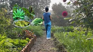 Thumbnail: Early autumn days in the countryside: sowing seeds, harvesting crops, cooking family meals.