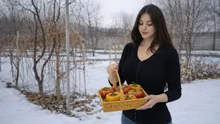Thumbnail: Cozy Winter Cooking in the Garden | Stuffed Peppers & Slow Living