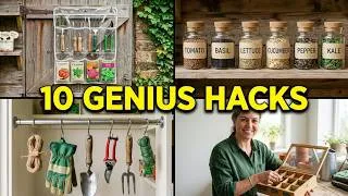 Thumbnail: 10 GENIUS Dollar Tree Garden Organization Hacks for Small Spaces
