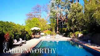 Thumbnail: Backyard Pool & Garden of a Jewelry Designer in Silver Lake LA | Backyard Tour