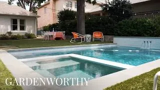 Thumbnail: Backyard Pool & Screened Porch at a 1926 Dallas Cottage | Backyard Tour