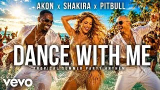 Thumbnail: Akon x Shakira x Pitbull - Dance With Me 🌴 Tropical Summer Party Anthem 2026 | Beach Dance Pop Hit