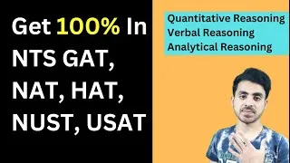 Thumbnail: NTS GAT, NAT, USAT, HAT HEC Complete Course Preparation | Quantitative, Verbal, Analytical Reasoning