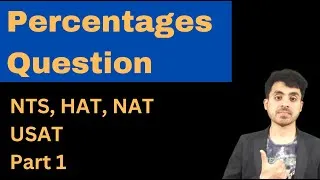 Thumbnail: How to solve percentages Problems For NTS GAT general, NAT, USAT (Part 1)