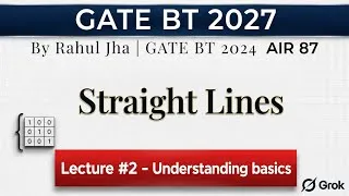 Thumbnail: Straight Lines for GATE Biotechnology - 2 | GATE BT 2027 | Engineering Maths 