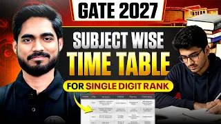 Thumbnail: How to Get a Single Digit Rank in GATE 2027 | Complete Study Plan for Single Digit Rank