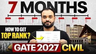 Thumbnail: Crack GATE 2027 Civil Engineering in 7 Months | Subject-wise Strategy & Roadmap