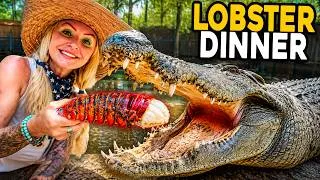 Thumbnail: I Took My Crocodile on a Lobster Dinner Date!