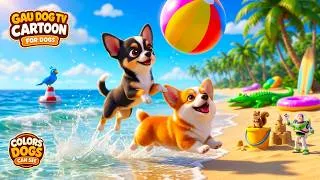 Thumbnail: Dog Cartoon 🐶🧸📺 | 24 Hours Puppy Home Alone TV and Soft Cartoon for First Puppy Routines | Gentle