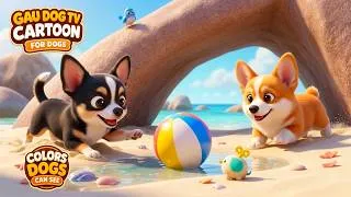 Thumbnail: Dog Cartoon 🐶🐾🌈 | 24 Hours Gentle Dog TV and Calm Cartoon for New Puppies at Home | Calm Puppy TV