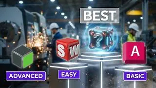Thumbnail: AutoCAD vs SolidWorks vs Creo: Which CAD Software Should You Learn?