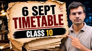 Thumbnail: 6 SEPTEMBER से ऐसे पढ़ो to Score 98% in Class 10🔥 2026-27 | Last 6 Months TIMETABLE Strategy