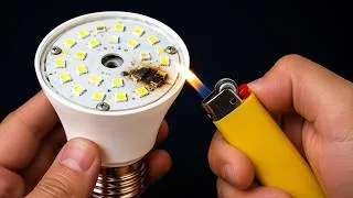 Thumbnail: Don't Throw Away Burned LED Bulbs! DIY LED Repair with Just a Lighter