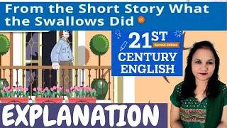 Thumbnail: From the Short Story What the Swallows Did | Explanation | Poem| L M Alcott