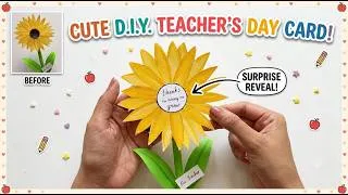 Thumbnail: This Teacher’s Day Card Has a Surprise! 🌻 Would Your Teacher Expect This Card? 🌻