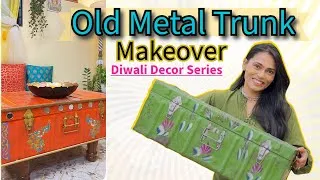 Thumbnail: Old Metal Trunk Makeover | Small Living space transformation | Metal Trunk Makeover