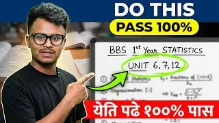 Thumbnail: How to pass STATISTICS 📈 BBS 1st Year | Exam pass Ideas 💡 | #statistics