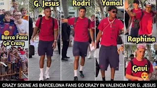 Thumbnail: Crazy Scene In Valencia When Gabriel Jesus Rodri Yamal Gavi Raphina Arrived For their Laliga Match