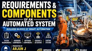 Thumbnail: Requirements & Components of an Automated System | Automation in Manufacturing | Arjun J