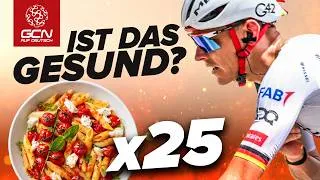 Thumbnail: Wie viel isst ein Tour de France Fahrer am Tag?