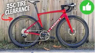 Thumbnail: Specialized Tarmac SL9 can EASILY Fit a 35c Tire..... SEE HOW!