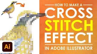 Thumbnail: How to Make a Cross Stitch Pattern Effect in Adobe Illustrator