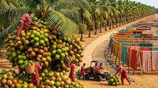 Thumbnail: How Billions of Coconut Husks Become Soft Clothes | Full Factory Process