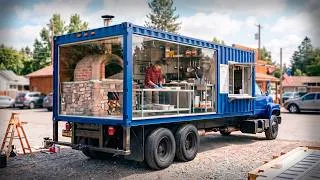 Thumbnail: MAN TRANSFORMS an Old Box Truck Into a LUXURY MOBILE PIZZERIA | start to finish by @AustinCoulson