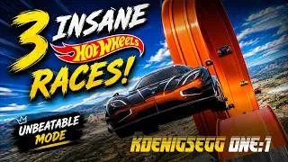 Thumbnail: Koenigsegg UNBEATABLE Hot Wheels Racing is INSANE! | Koenigsegg One:1 | FH5 #gamer