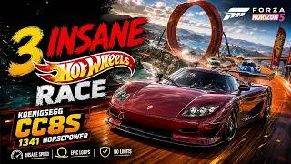 Thumbnail: Koenigsegg CC8S vs 3 INSANE Hot Wheels Tracks! | Forza Horizon 5 #gaming #gameplay