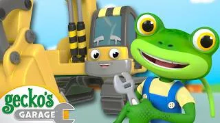 Thumbnail: Eric the Excavator's Big Check-Up! 🚜🔧 | Gecko's Garage | Trucks For Children | Cartoons For Kids