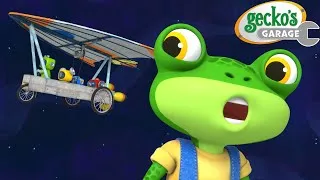 Thumbnail: Gecko's Mechanicals Space Race! 🚀 | Gecko's Garage | Vehicle Repair Cartoons | Buses, Trucks + Cars