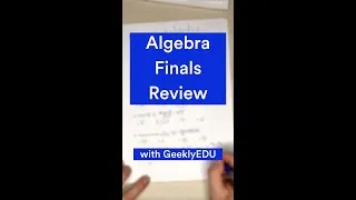 Thumbnail: #GeeklyHub Algebra Finals Review | Get Ready For a New Semester!