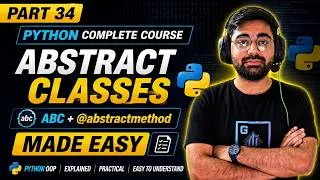 Thumbnail: Python Abstract Classes Explained | ABC Module, @abstractmethod & Concrete Methods | Python Course