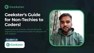 Thumbnail: Aman Sharma Geekster's student Honest review| Student Testimonial