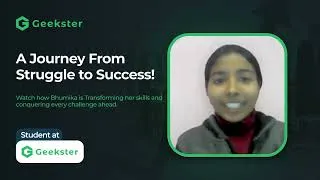 Thumbnail: Bhumika Geekster's student Honest review| Student Testimonial