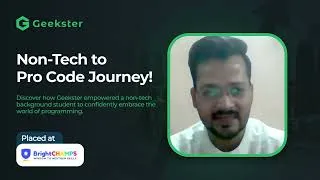 Thumbnail: Mayank Gupta| Placement Story| Placed at Progress| Geekster| Honest Student Review