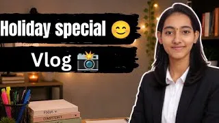 Thumbnail: HOLIDAY SPECIAL 📚✨ | Productive Study Vlog | Coding + College Study | Study With Me