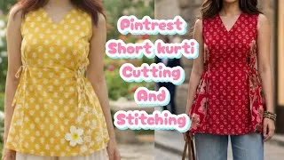 Thumbnail: Trendy pinterest kurti | side dori kurti cutting and stitching | princess cut kurti stitching #kurti