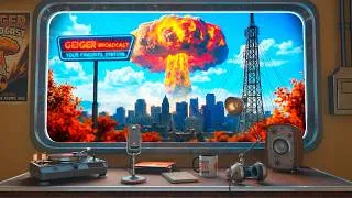 Thumbnail: Fallout Radio | 1950s Broadcast Tower Oldies | 12 HOURS | Study, Relax, Sleep