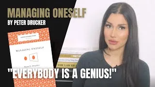 Thumbnail: MANAGING ONESELF BY PETER DRUCKER 📚 & WHY EVERYONE IS A GENIUS...