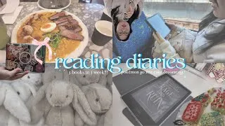 Thumbnail: 𝓇𝑒𝒶𝒹𝒾𝓃𝑔 𝒹𝒾𝒶𝓇𝒾𝑒𝓈 ⋆｡‧˚ʚ🍓ɞ˚‧｡⋆  I read 5 books!! Pokémon Go fest, baking cake etc