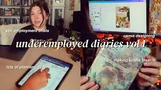 Thumbnail: a productive week in my life vlog » starting my digital product shop and self-employment chats