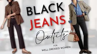 Thumbnail: CLASSY Black Jeans Outfit Ideas You NEED To Try | A Capsule Wardrobe Essential Styled 5 Ways