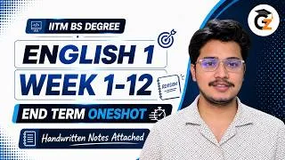Thumbnail: English 1 oneshot | Week 1-12 | Best Video On Youtube | All concepts Covered | GenZ IITian